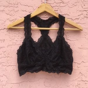 Felina Black Lacy Bralette